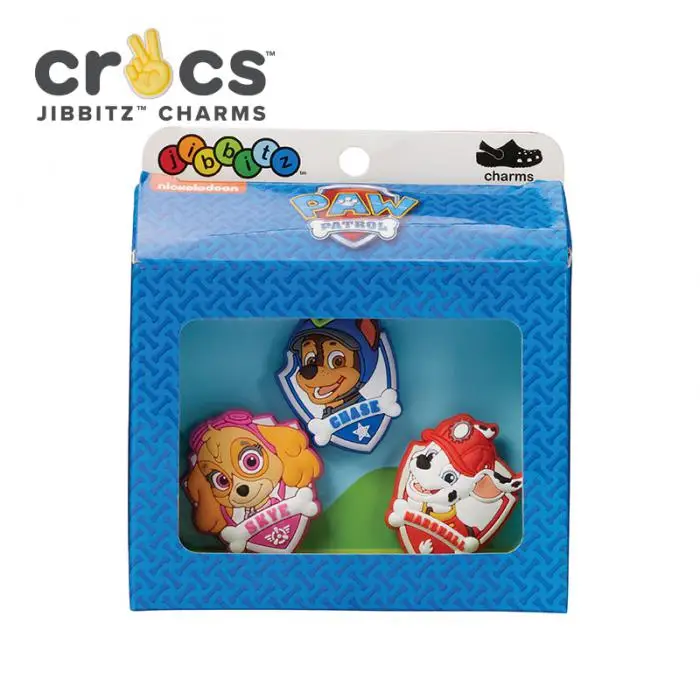 Crocs Jibbitz Paw Patrol 3-pack jibits for clogs crocs decoration shoe accessories clips charms crocse croc jibz icons | Обувь