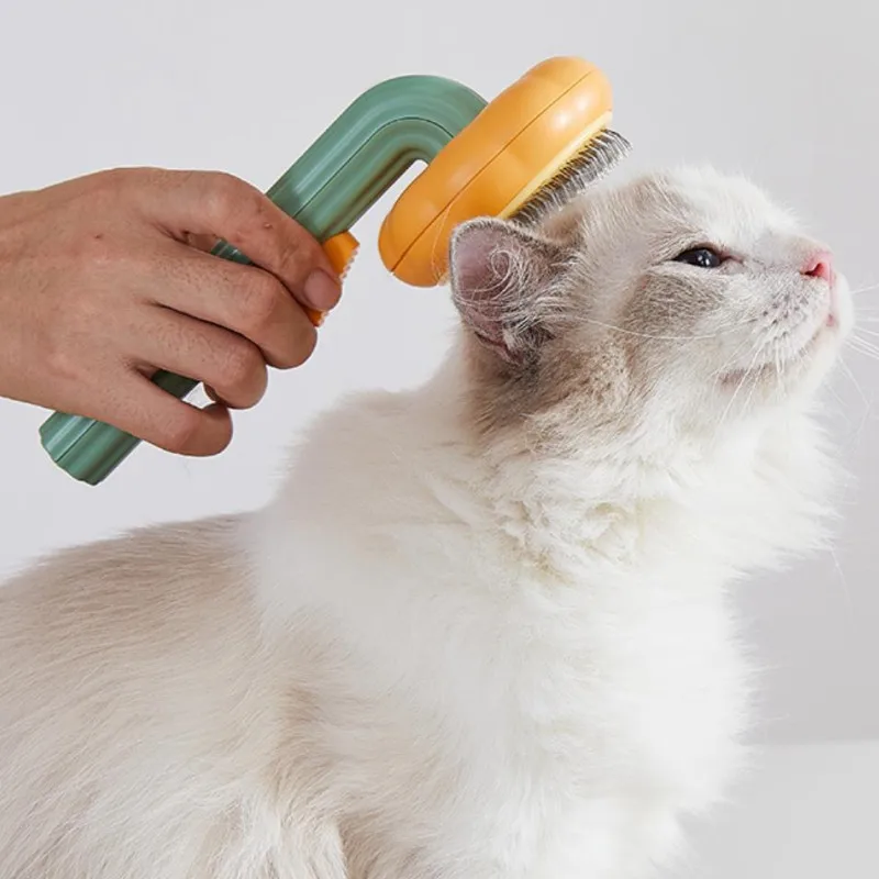 Самоочищающаяся расческа в виде тыквы для собак кошек щенков кроликов