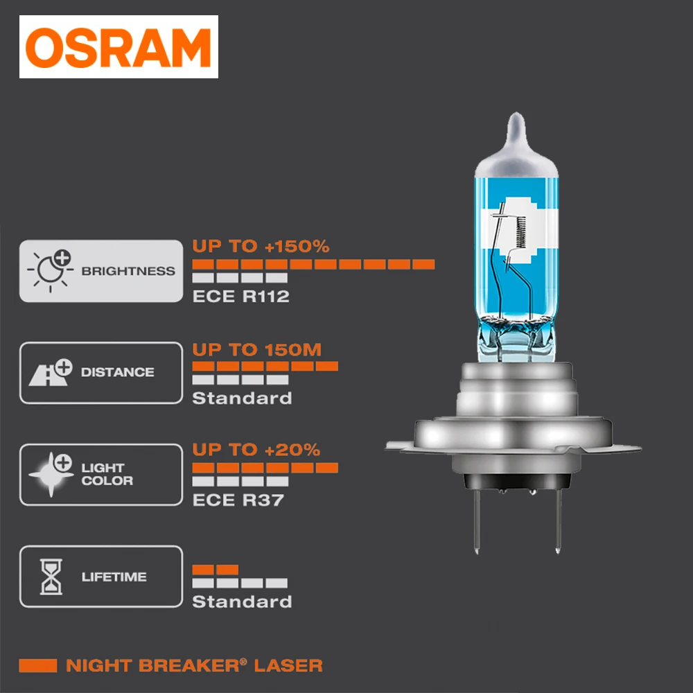 Osram night breaker laser +150 h7 64210nl-hcb (. Лампы h7 osram laser. Лампы h7 osram laser. Лампа осрам найт брекер лазер h7 артикул. Лампы h7 osram laser.
