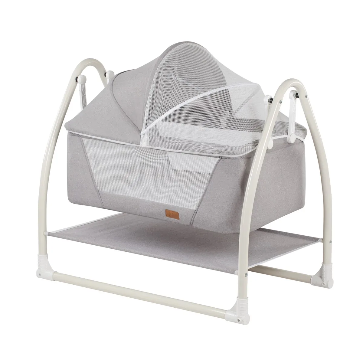 Jaju Baby, Portable Rocking Gray Cradle, Easy Rocking Cradle for Babies, Comfortable for Newborns