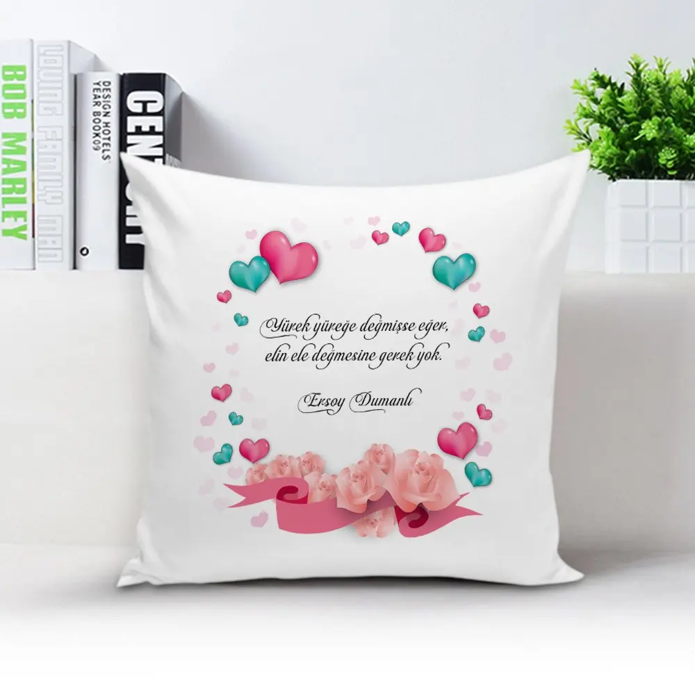 

Персонализированный Чехол с белой подушкой Love Multiword-1