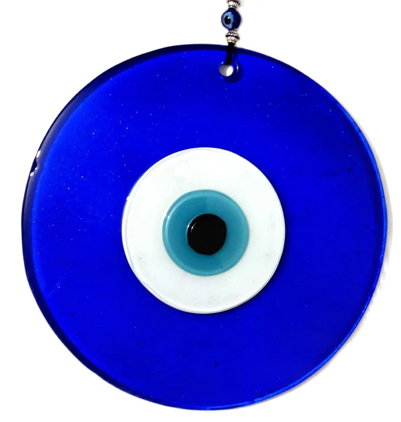 

Blue Color 16 x 16 Centimeter Handmade Evil Eye Bead Wall Ornament