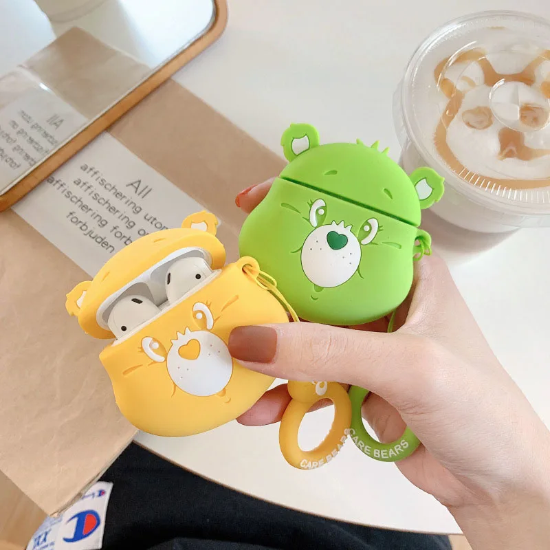 

ins Japanese and Korean style AirPods 1 2 protective cover suitable for Apple earphone protective shell AirPods 2 silicone cute