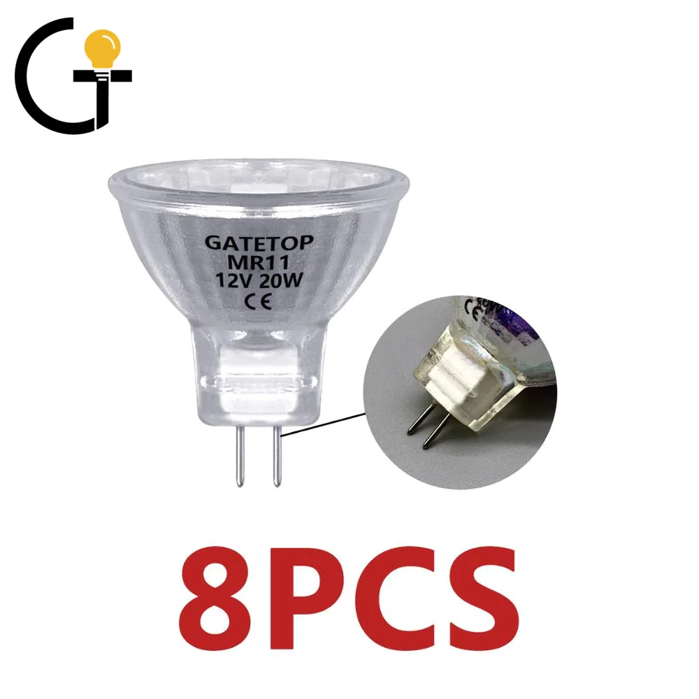 

Точечная галогенная лампа Mr11 8 шт./лот 20 Вт 12 В энергосберегающая Gu4 горячий Размер