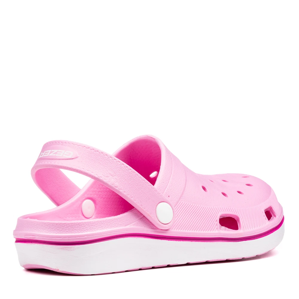 Women Summer Pink White Sabo Sandals Type Buckle Slippers Lightweight EVA Material Soft Hole Pattern Style 2021 Daily Use | Обувь