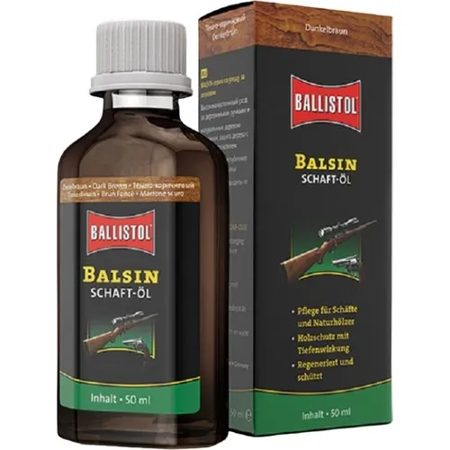 

Ballistol Balsin Dark Brown Shaftol (Swaddle Oil) 50 ml