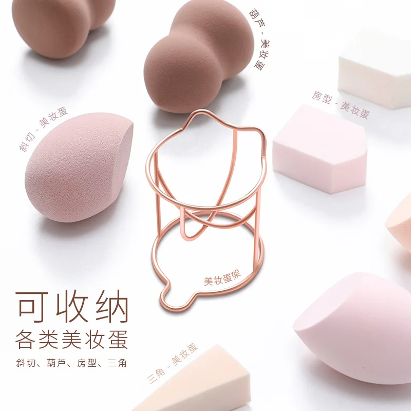 

1 pcs Cute Cat Beauty Egg Bracket Dryer cosmetic Makeup Sponge Gourd Powder Puff Rack Organizer Box Shelf Holder storage Tools