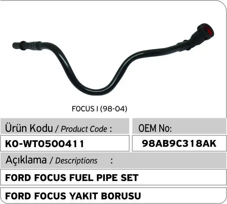 Комплект топливных труб Ford Focus 1 4 6 8 2 0 98AB9C318AK - 1333261 | Автомобили и мотоциклы