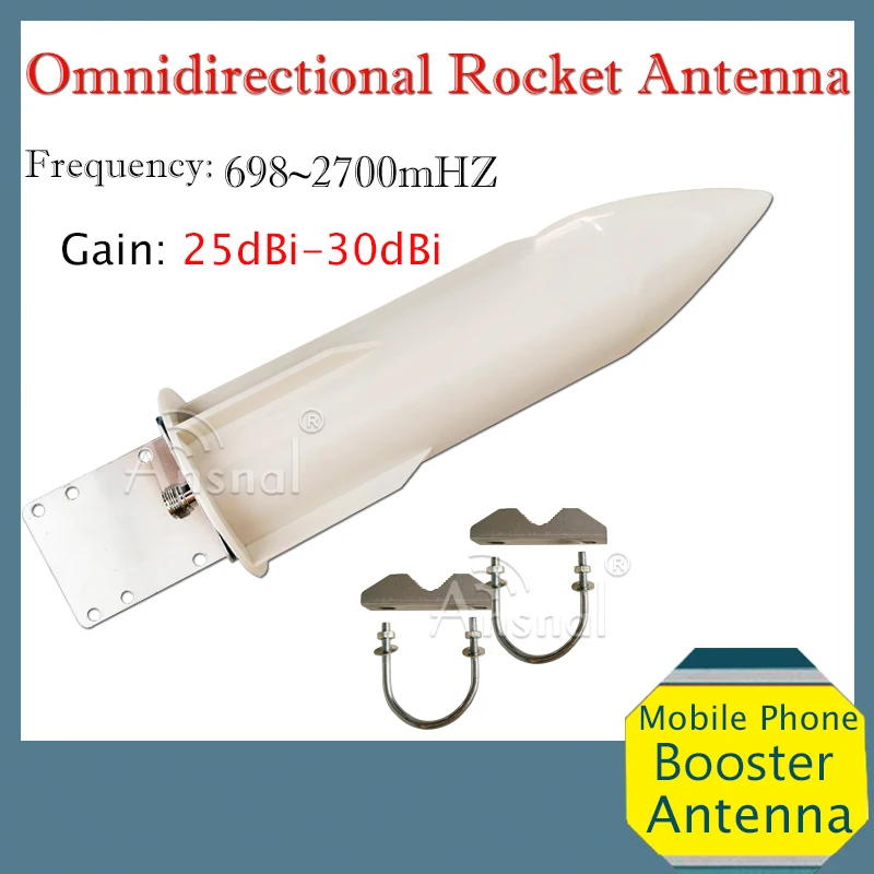 

4G Antenna 30dBi 698-2700mhz Outdoor Omnidirectional Antenna WIFI antenna gsm antenna for 2G 3G 4G CellPhone Cellular Amplifier