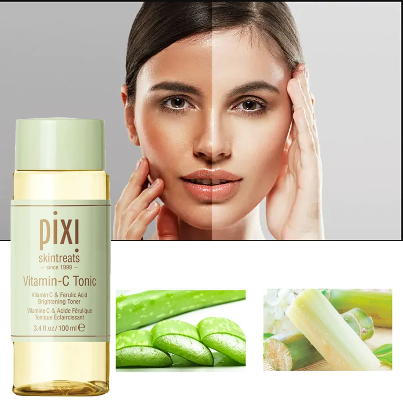 

Pixi Vitamin C Tonic VC Ferulic Acid Brightening Toner Moisturizing Antioxidant Whitening Soothe Skin Face Care Essence 100ml