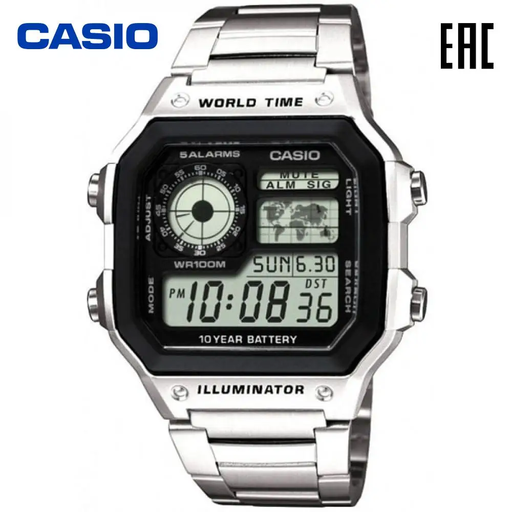 Наручные электронные мужские часы Casio AE-1200WHD-1A |
