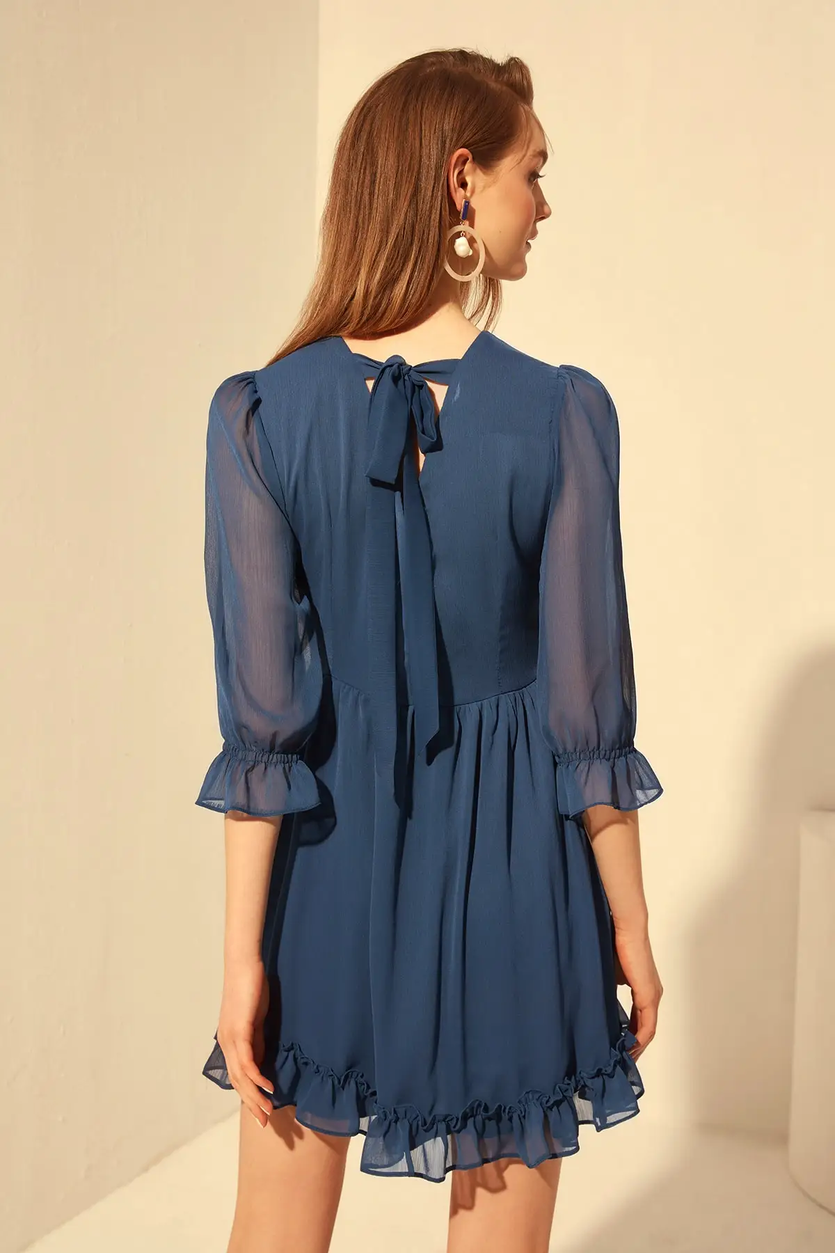 Платье С Рюшами Trendyol TWOSS20EL0380|Женские платья| |