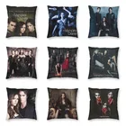 Наволочка Дневники вампира, 3D двусторонняя наволочка с принтом ужасов и ТВ-шоу, наволочка для автомобиля, Наволочка на заказ, домашний декор