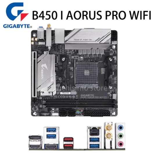 Материнская плата Gigabyte B450 I AORUS PRO с WIFI + AMD Ryzen 5 3600 комплект материнской платы ЦП DDR4