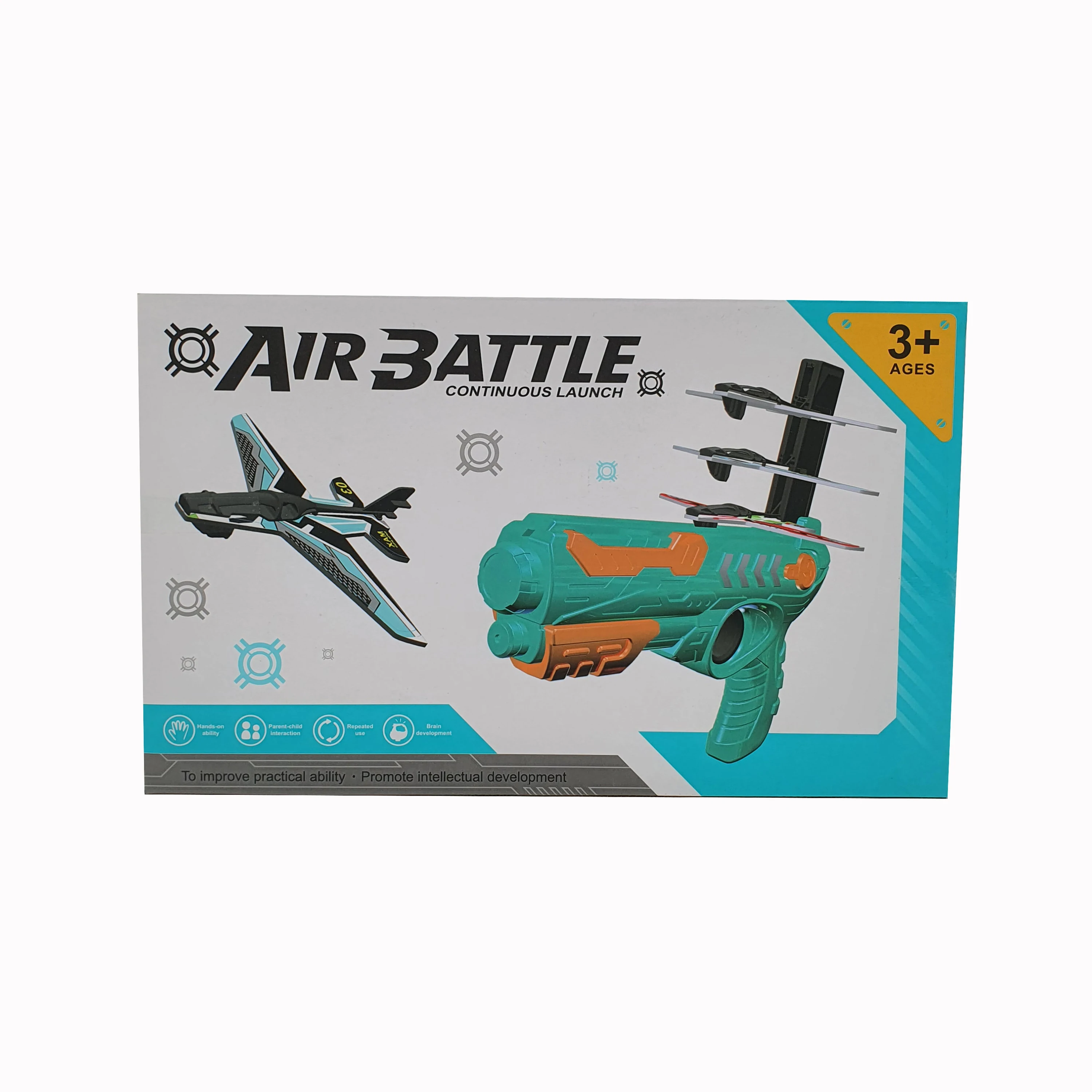 Бластер игрушечный.AIR BATTLE. CONTINUOS LAUNCH.Бластер для запуска самолетов. |
