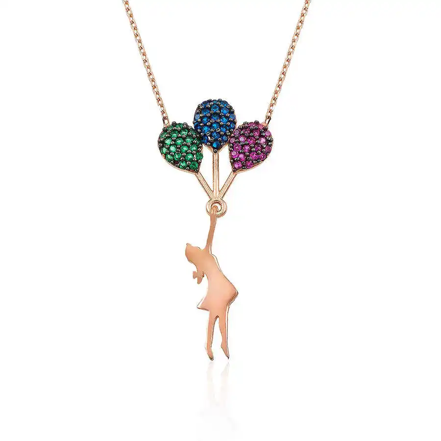 Collier en argent Sterling 925 avec pendentif en pierre précieuse, chaîne élégante de luxe, Style Cool, cadeau d'anniversaire