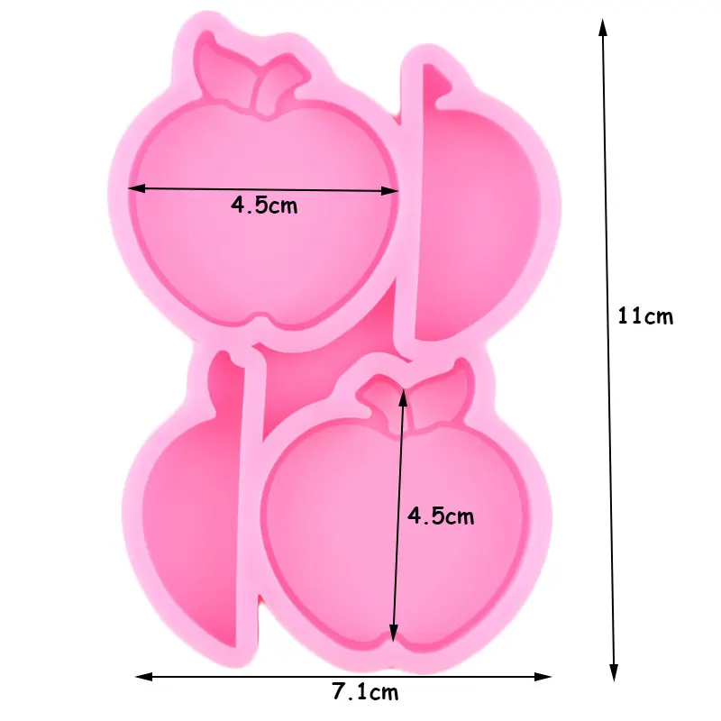 3D Apple соломы фигурки жениха и невесты Силиконовые формы для приготовления конфет