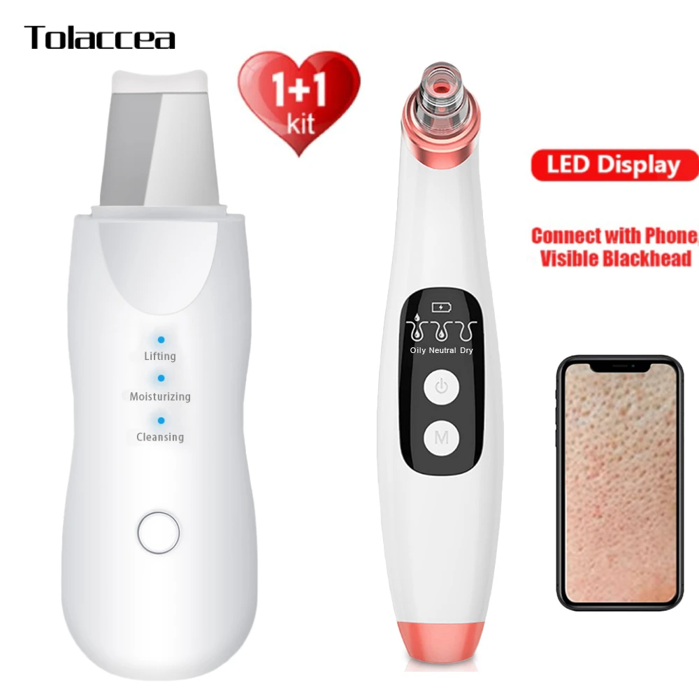 

Skin Scrubber Blackhead Remover Face Deep Pore Cleaner Removal Vacuum Suction Facial SPA Diamond Beauty Care Tool Skin Care