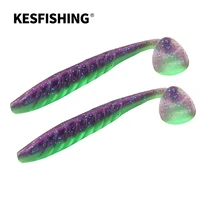 kesfishing pesca fishing lure ripple shad 4 inch4 7g 5 inch9g isca artificial silicone bait shrimp smell add salt free shipping