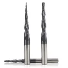 Фреза спиральная двухзаходная конусная сферическая  Xcan для 3D R0.5*20.5*D4*50 1шт