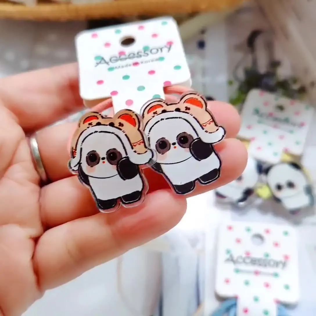 2022 зимние игры эластичная резинка для волос в виде панды девочек