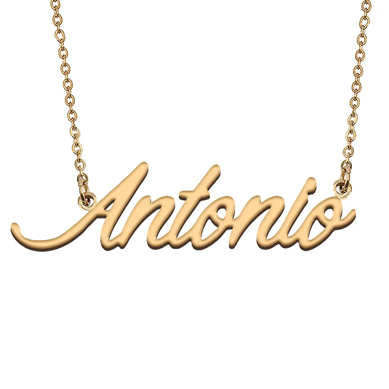 

Antonio Custom Name Necklace Customized Pendant Choker Personalized Jewelry Gift for Women Girls Friend Christmas Present