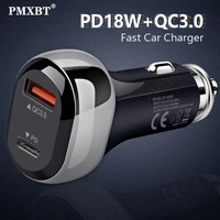 36w pd qc quick car charger qc3 0 type c mobile phone fast charging adapter for iphone 12 11 pro max huawei xiaomi samsung s20