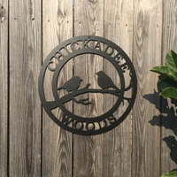 bird personalized woodacrylic door hangerbird lover yard or garden signweatherproof outdoor welcome sign wall decor