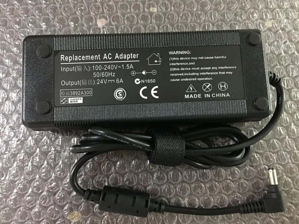 24VDC 6A 144W адаптер силовой трансформатор вход 100 240Vac ~ 1.5A AC выход AC/DC источник питания