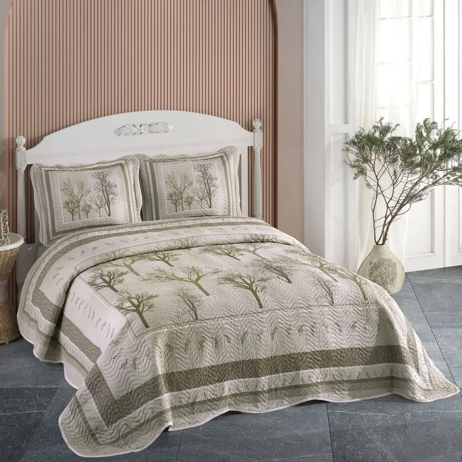 

Palmyra Double bed Cover New Season Pike Duvet Bedspread on Plaid bedspread 240*260 in bedroom Bed Plaid