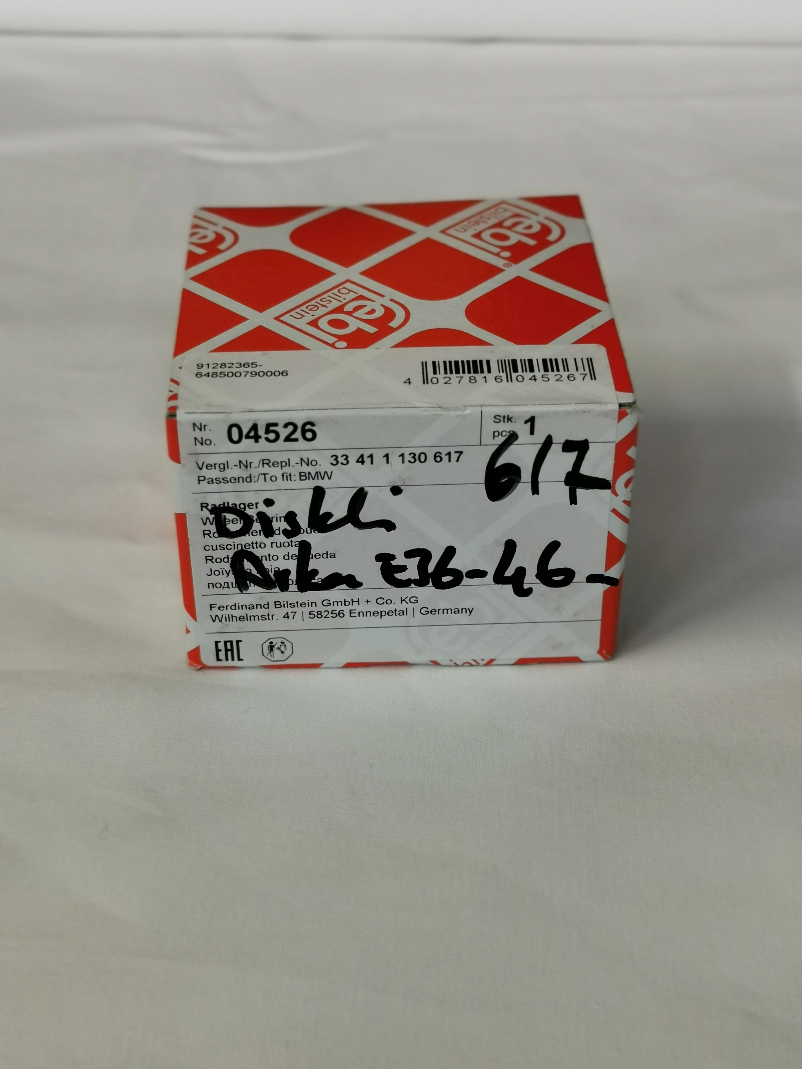 Дисковый подшипник заднего колеса BMW автомобильные запасные части Оригинальная