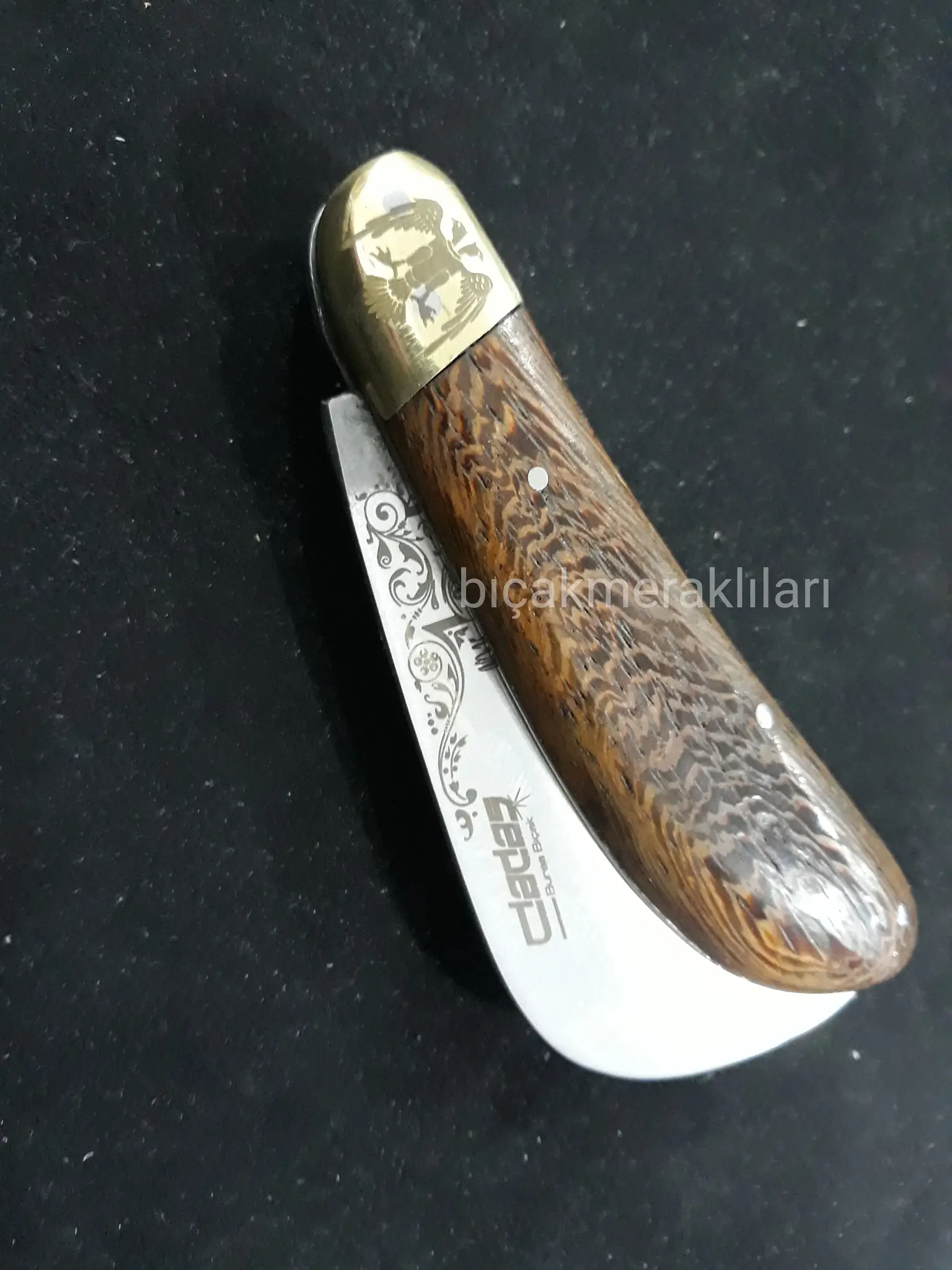 

Curved Wood Grafting Knife 19.5cm Open Length 2mm steel