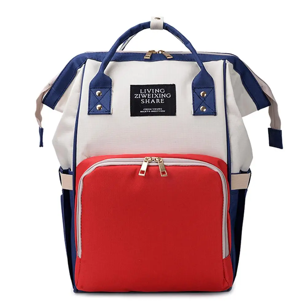 

Модная вместительная сумка для мам для подгузников, дорожный ранец для детских принадлежностей, вместительный дорожный рюкзак для ухода за...