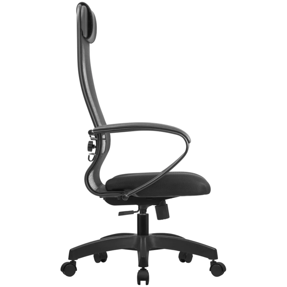 Кресло руководителя Метта Комплект 11 PL сетка черная 20/черная топ-ган | Мебель