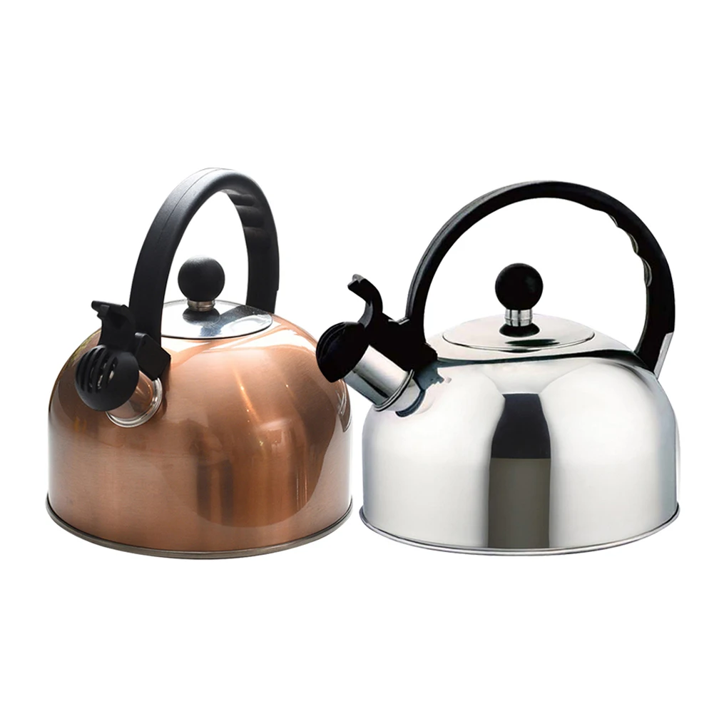

2.5L Stainless Steel Whistling Tea Kettle Stovetops Food Grade Tea Pot with Heat Resistant Handle for Gas Induction Cookers