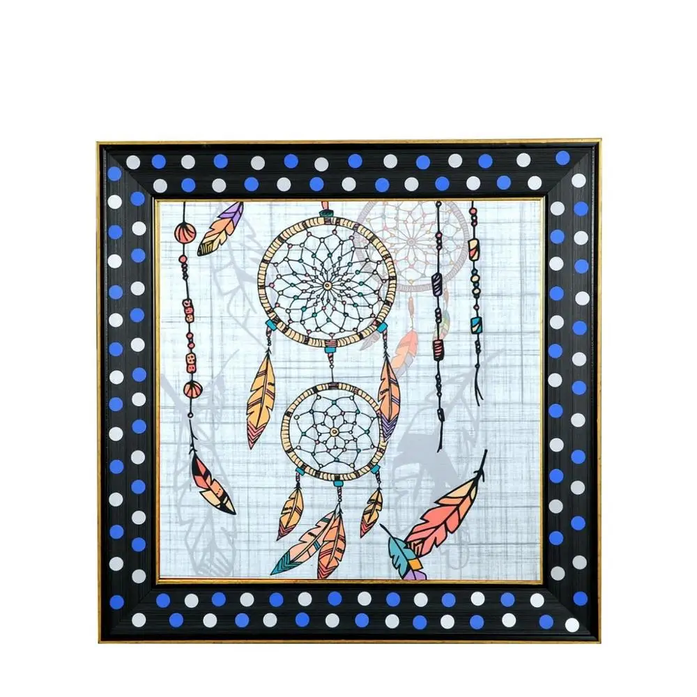 

Canvas Print Luxury Framed Feather with Glass 51 * 51 cm