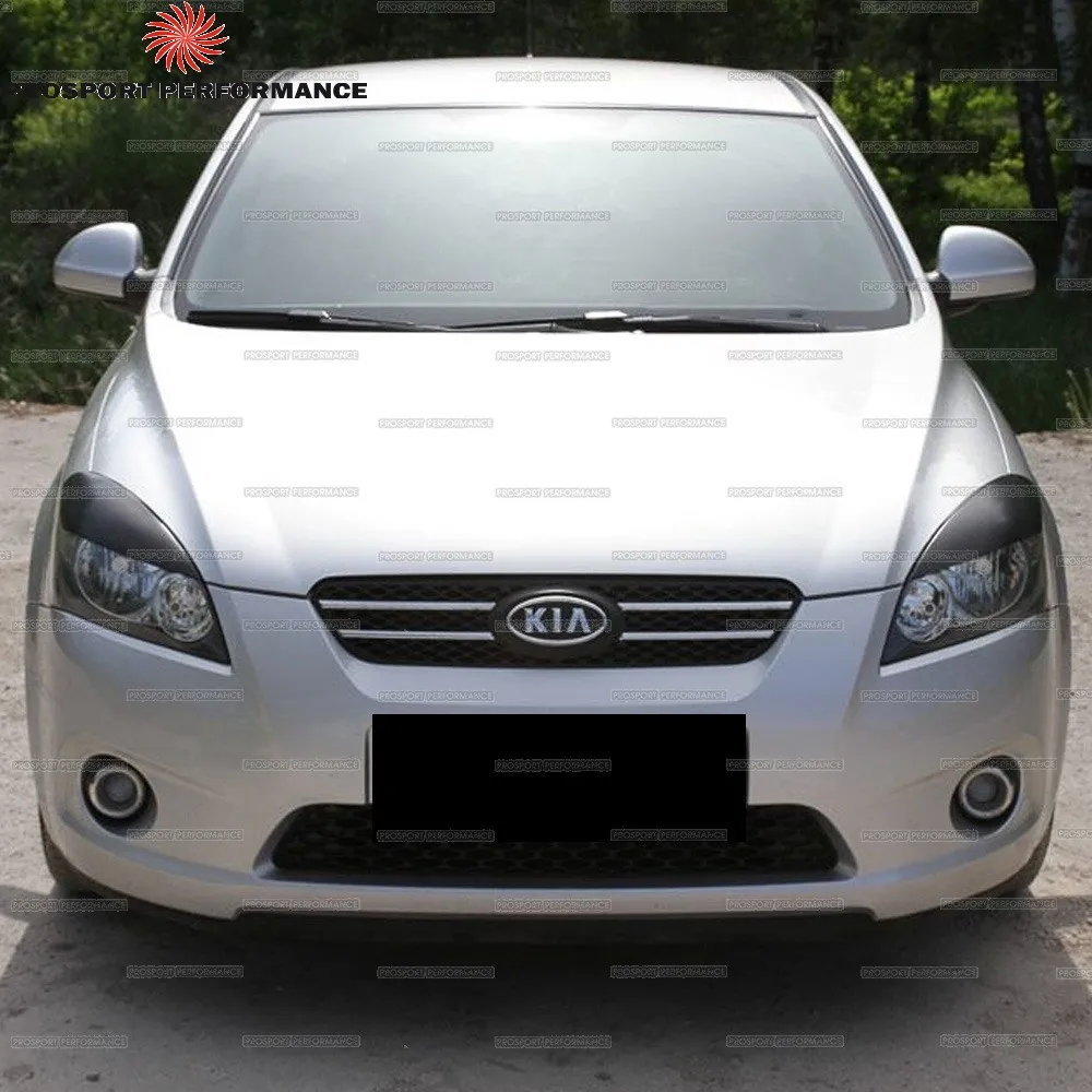 Накладки на фары реснички брови веки для Kia Ceed 2006-2010 ABS пластик тюнинг накладка