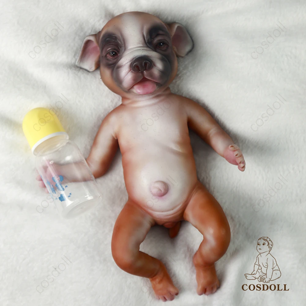 Mu&ntilde;ecas de beb&eacute; Reborn de 39CM y 1,75 kg, juguetes de silicona para ni&ntilde;os peque&ntilde;os, cuerpo completo s&oacute;lido, ni&ntilde;a traviesa, regalo de cumplea&ntilde;os #017-1