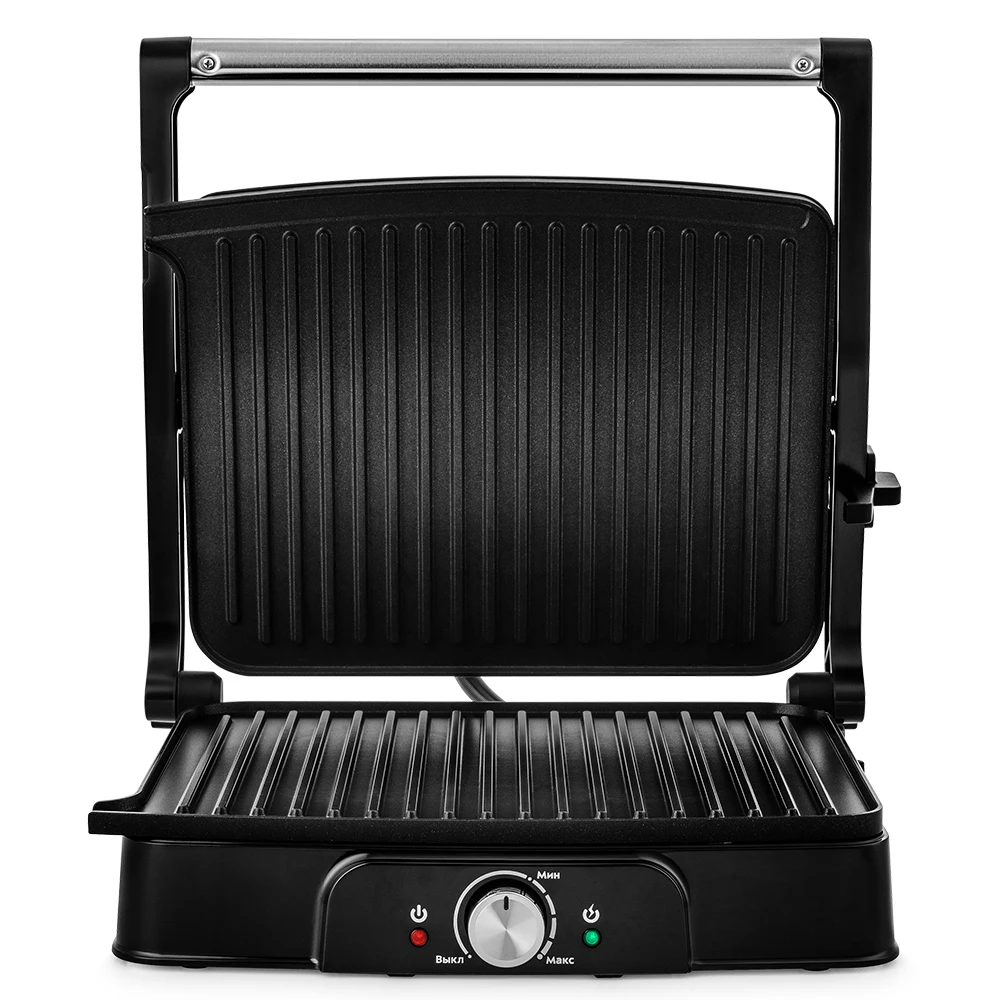 Электрогриль контактный Kitfort КТ-1655 серебристый