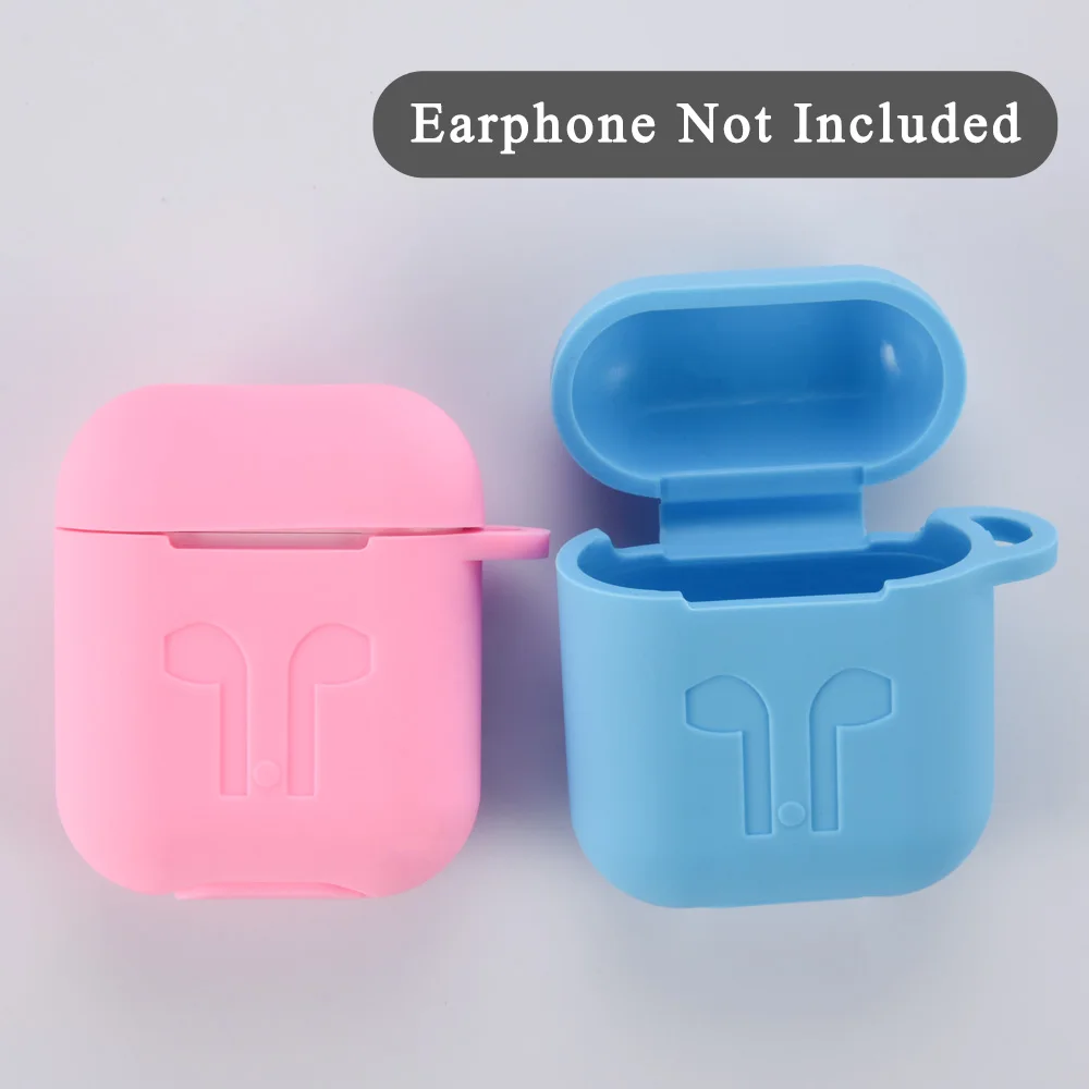ТПУ мягкий силиконовый цветной чехол для Apple AirPods 2 Наушники противоударный чехол для Apple Air Pods 1 коробка для зарядки