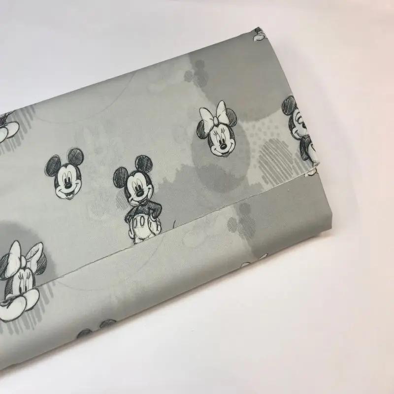 Хлопчатобумажная ткань с эффектом карандаша Микки Мауса по метрам детская