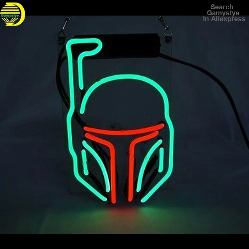 Неоновая вывеска для игровой комнаты Звездные огни военный штурмовик почтовая