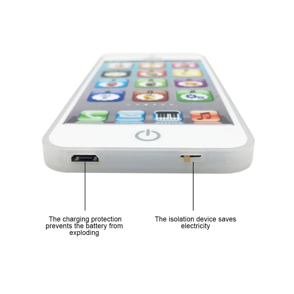 Детские Smart Touch Экран мобильный телефон игрушка со светодиодной подсветкой для