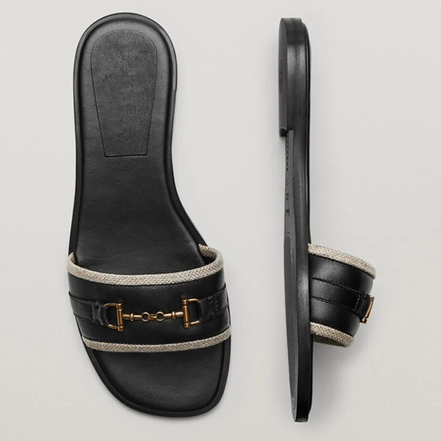 

Сланцы Maxdutti женские, повседневные шлепанцы, модная офисная обувь, льняная обувь с пряжкой D, золотистые