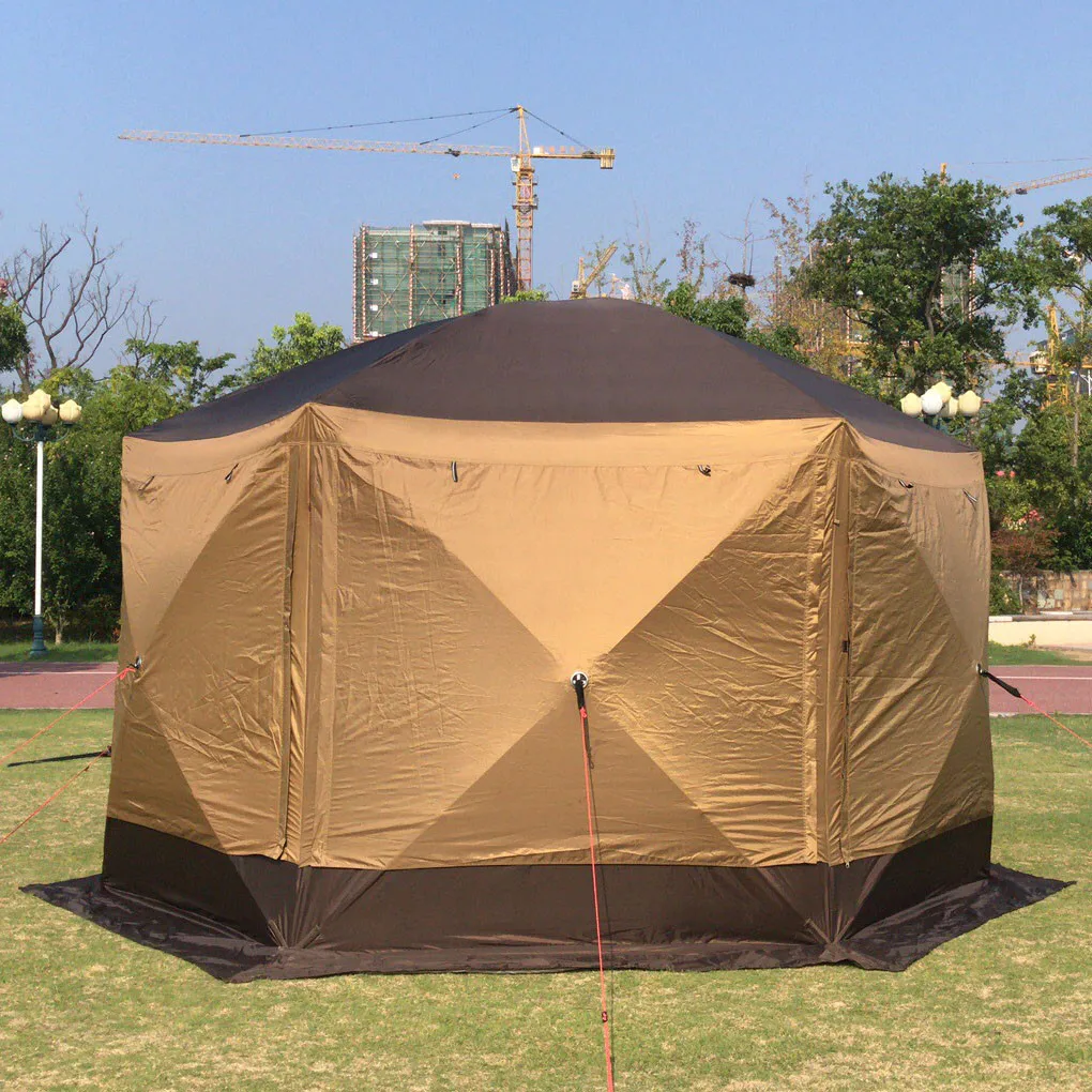 Большой шатер на 4 или 8 человек два входа. Шестиугольный развер 360*360*высота 235см