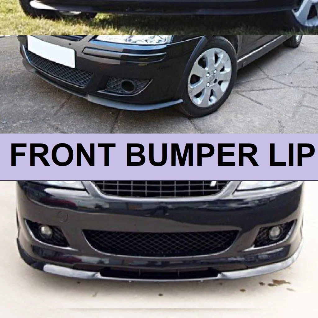 For Opel Corsa C CUPRA R FRONT SPOILER BUMPER LIP Euro Spoiler Lip Universal 3 pcs Body Kit Splitter Car Accessories Protector - купить по