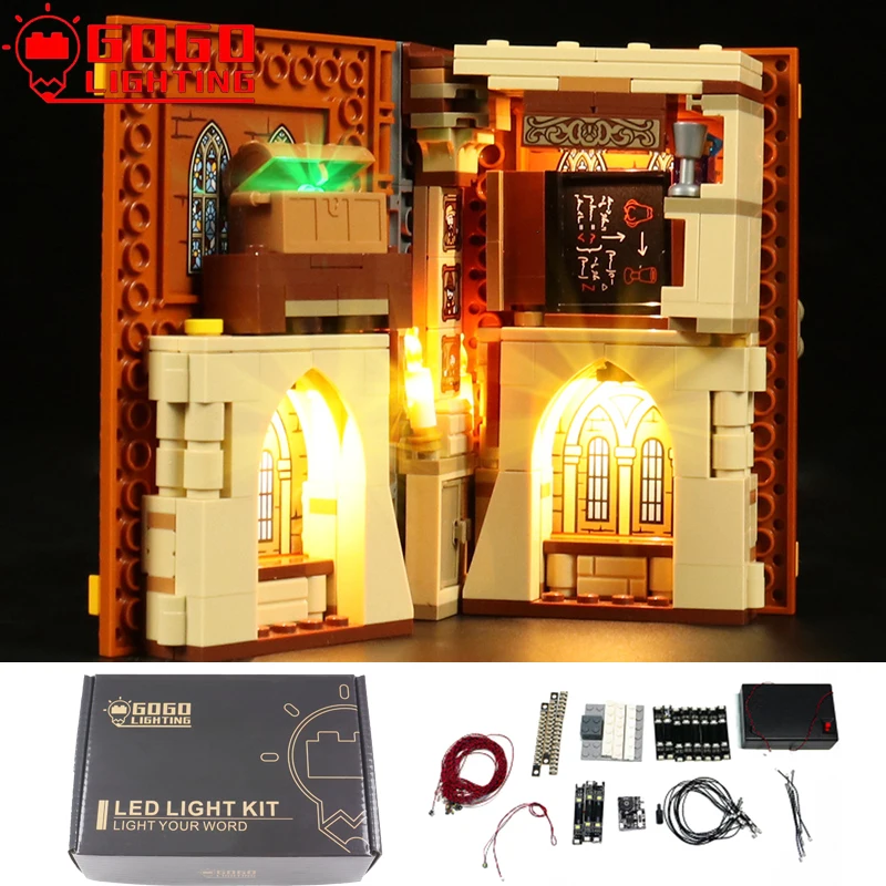 

GOGO светильник ING фирменный набор со светодиодный Ной подсветкой для Lego 76382, набор строительных блоков-трансформер для классной комнаты, игру...