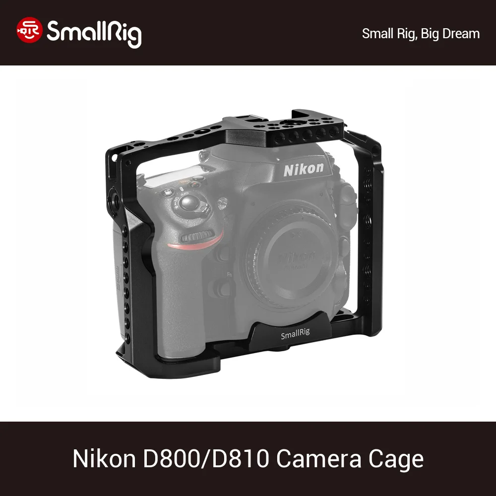 Клетка для камеры SmallRig D800 Nikon D810 Dslr с рейкой Nato/Arri отверстием установки/CAN Shoe