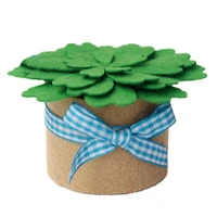 plant felt sewing kit for children fun handmade diy creative gift for kids include everything easy to make gift box package c
