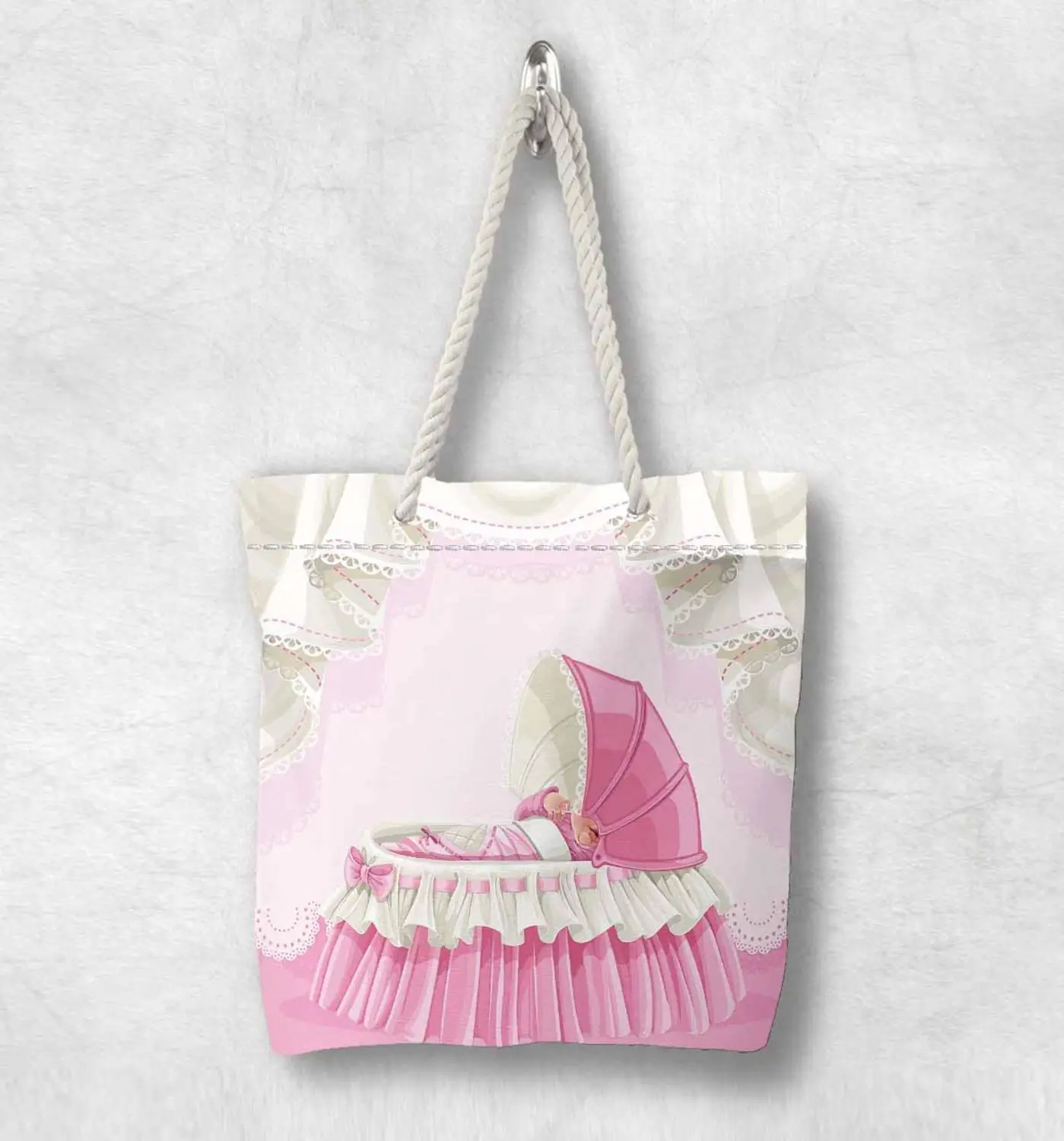 Еще розового и белого цвета для маленьких детей колыбели новые модные белые с